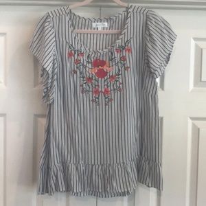 Grace & Lace Embroidered Top